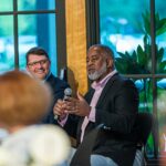 NCCHCA conference attendees register for Day 1 events while healthcare leaders, board members, sponsors, and rural health professionals gather for meetings, networking, and the Health Center Leader Reception at Sarah P. Duke Gardens in Durham, NC.