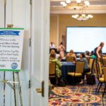 NCCHCA conference attendees register for Day 1 events while healthcare leaders, board members, sponsors, and rural health professionals gather for meetings, networking, and the Health Center Leader Reception at Sarah P. Duke Gardens in Durham, NC.