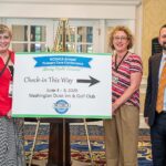NCCHCA conference attendees register for Day 1 events while healthcare leaders, board members, sponsors, and rural health professionals gather for meetings, networking, and the Health Center Leader Reception at Sarah P. Duke Gardens in Durham, NC.