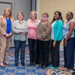 NCCHCA conference attendees register for Day 1 events while healthcare leaders, board members, sponsors, and rural health professionals gather for meetings, networking, and the Health Center Leader Reception at Sarah P. Duke Gardens in Durham, NC.