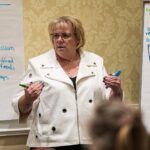 NCCHCA conference attendees register for Day 1 events while healthcare leaders, board members, sponsors, and rural health professionals gather for meetings, networking, and the Health Center Leader Reception at Sarah P. Duke Gardens in Durham, NC.