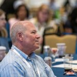 NCCHCA conference attendees register for Day 1 events while healthcare leaders, board members, sponsors, and rural health professionals gather for meetings, networking, and the Health Center Leader Reception at Sarah P. Duke Gardens in Durham, NC.