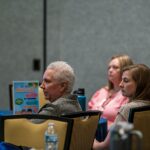 NCCHCA conference attendees register for Day 1 events while healthcare leaders, board members, sponsors, and rural health professionals gather for meetings, networking, and the Health Center Leader Reception at Sarah P. Duke Gardens in Durham, NC.