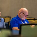 NCCHCA conference attendees register for Day 1 events while healthcare leaders, board members, sponsors, and rural health professionals gather for meetings, networking, and the Health Center Leader Reception at Sarah P. Duke Gardens in Durham, NC.